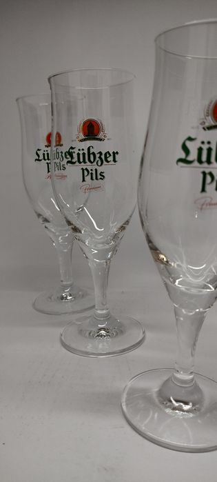 Комплект от 6 чаши за бира на столче, кристалин с вместимост 200 мл.