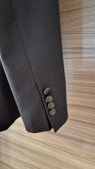 Costum Ginere Moda Aliss - Negru Elegant un singur nasture - OCAZIE