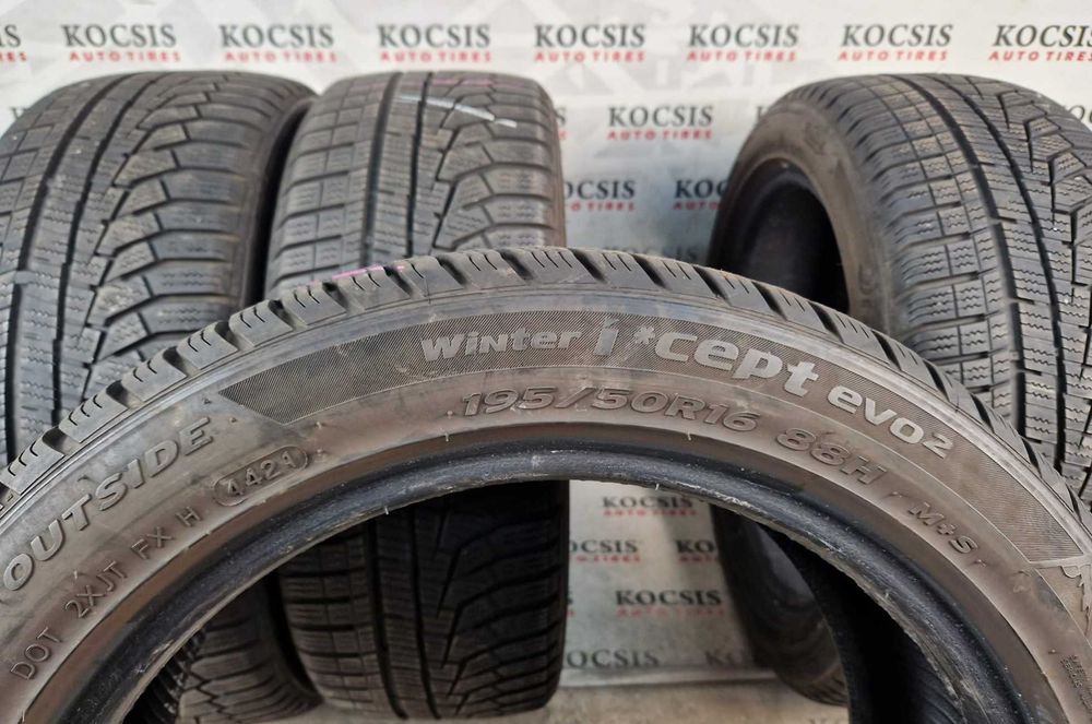 Anvelope second hand iarna m+s 195 50 16 Hankook