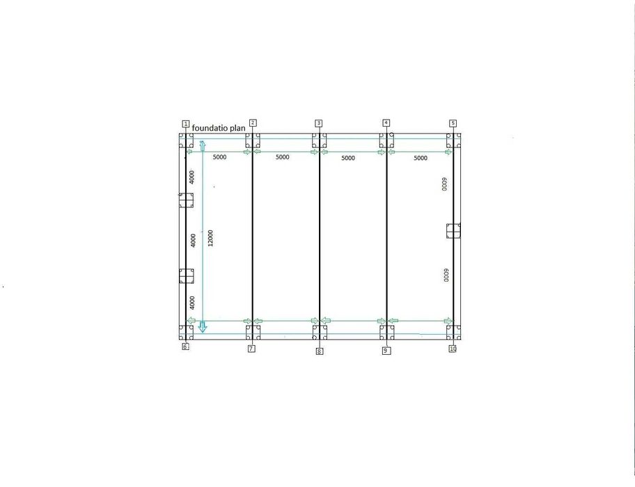 Метално хале - ригел - метална конструкция 12х20м