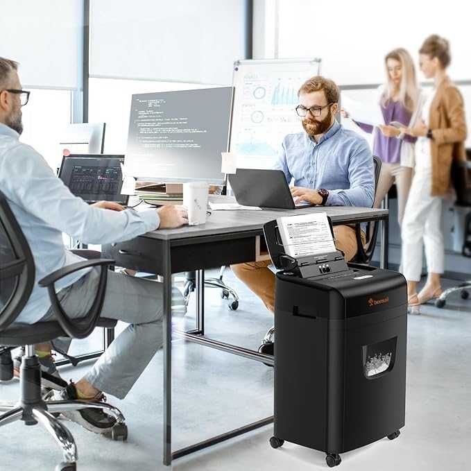 Distrugător de documente Bonsaii P-4 cu alimentare de 120 de coli