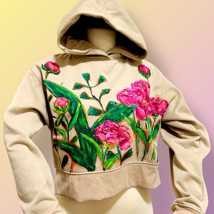 Ръчно рисуван сет с божури