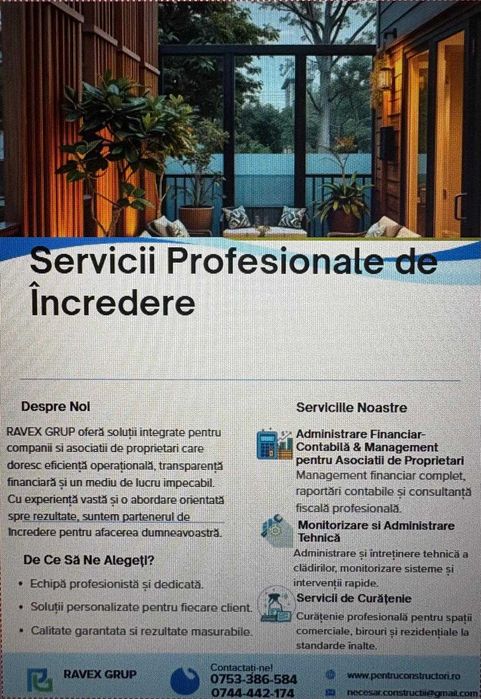 Administrare imobile/condominii Bucuresti/Ilfov