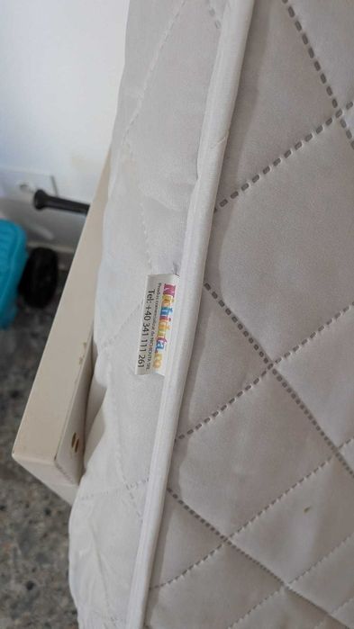 Pat Bebe Ikea + saltea bambus + bara protectie