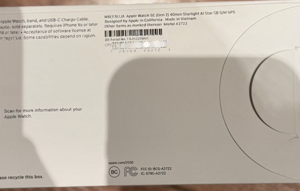 Apple watch SE Gen 2 40 mm