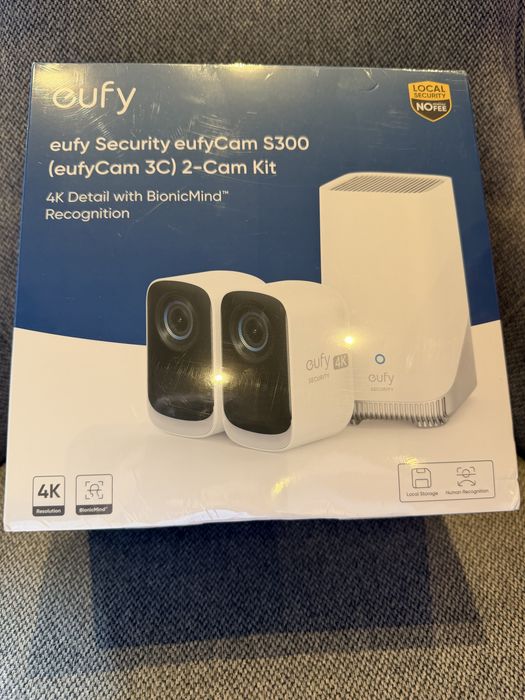 Kit supraveghere video eufyCam 3C S300 4K Ultra HD Nightvision Homebase 3 + 2 camere video eufyCam 3C