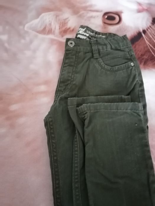 Дънки есен /зима цвят тъмнозелени