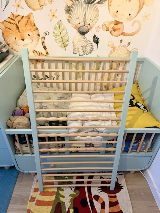 Set complet masa de infasat si patut turcoaz Ikea