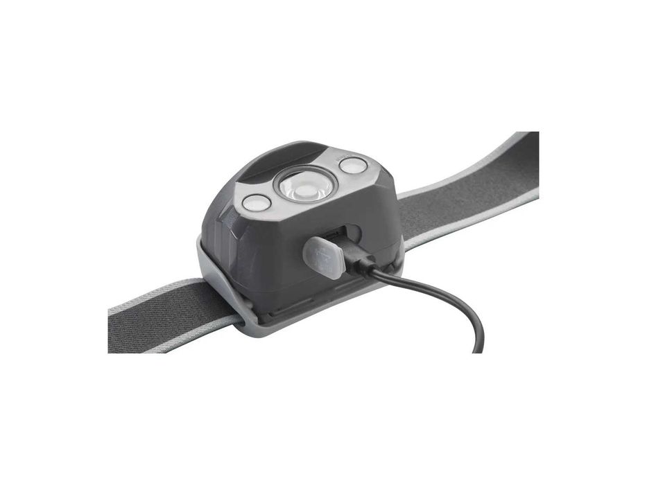 Lanterna frontala, de cap CU ACUMULATOR si fluier, pt camping, pescuit