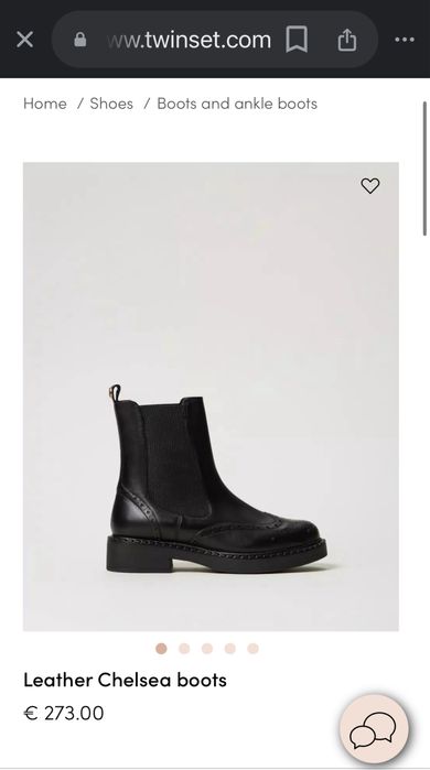 Cizme Twin Set, originale, piele ponei