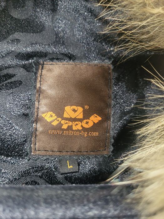 Палта от естествена кожа и яка от лисица