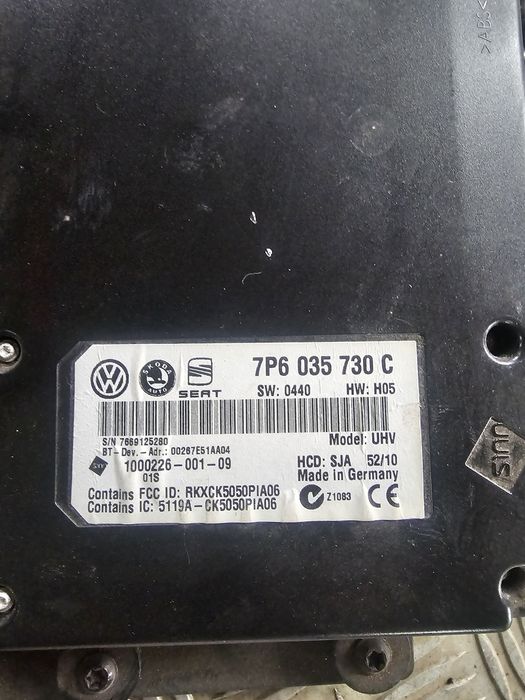 Modul bluetooth 7P6035730C Skoda Octavia II Hatchback Facelift