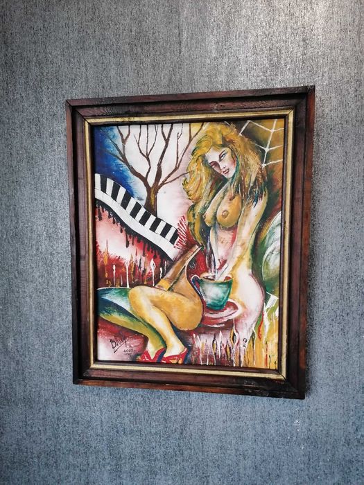 Шах-табла 34/34 с дървени фигури и пулове