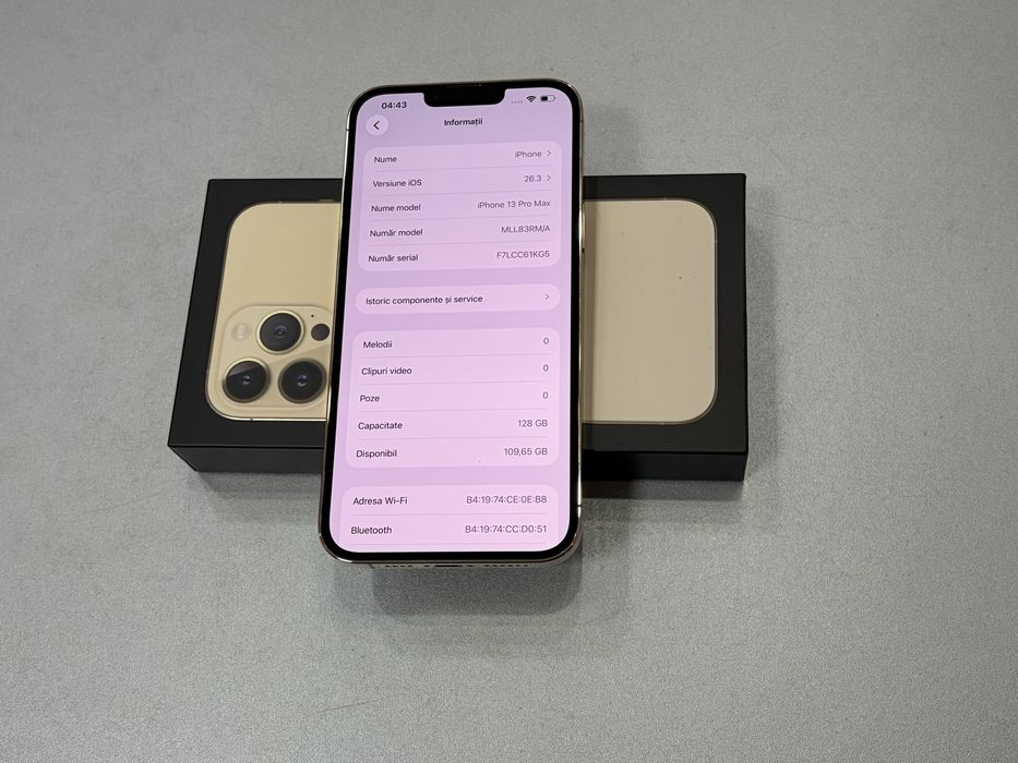 Iphone 13 Pro Max, 128 gb, Gold