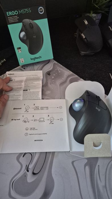 Mouse Logitech ERGO M575S Wireless, Nou, desigilat.