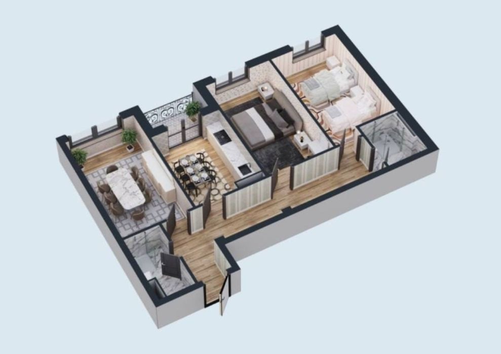 Kadastr chiqqan! Katta Qani Depo Residence 4-etaj 3 xona