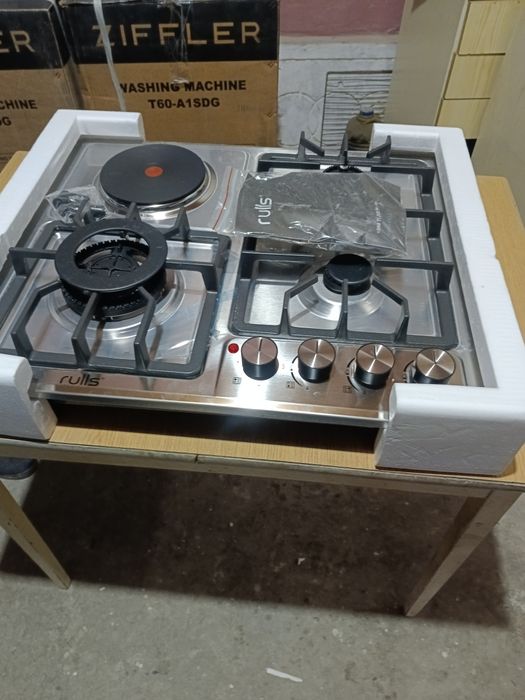 Газ панел янги 60 см 3 та газ 1 та ток