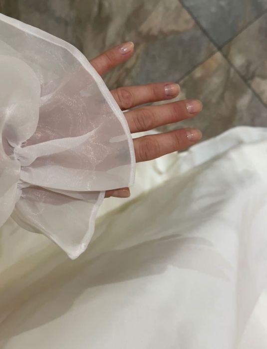 Белое свадебное платье, для никях/  на роспись в загс помолвки