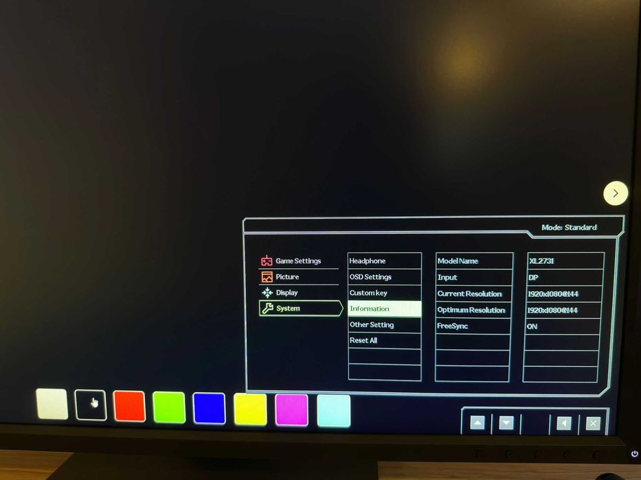 Monitor gaming BenQ Zowie XL2731 27” 144Hz Full HD FreeSync Esports