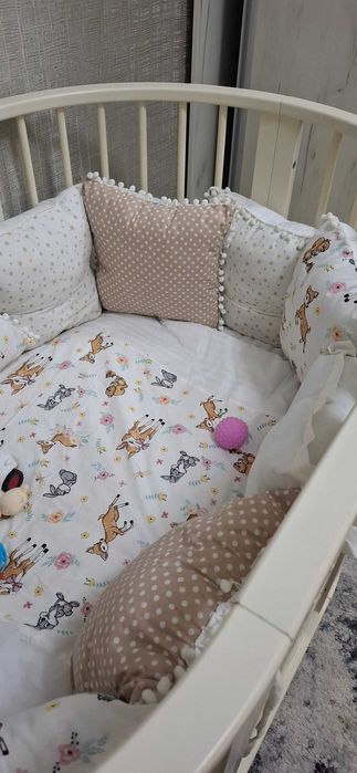 Детский манеж бежевый