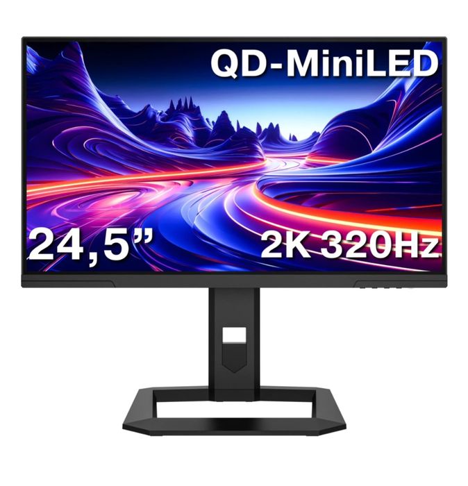 Монитор 2k 320hz mini-LED 24.5" TITAN ARMY P245MS+ черный