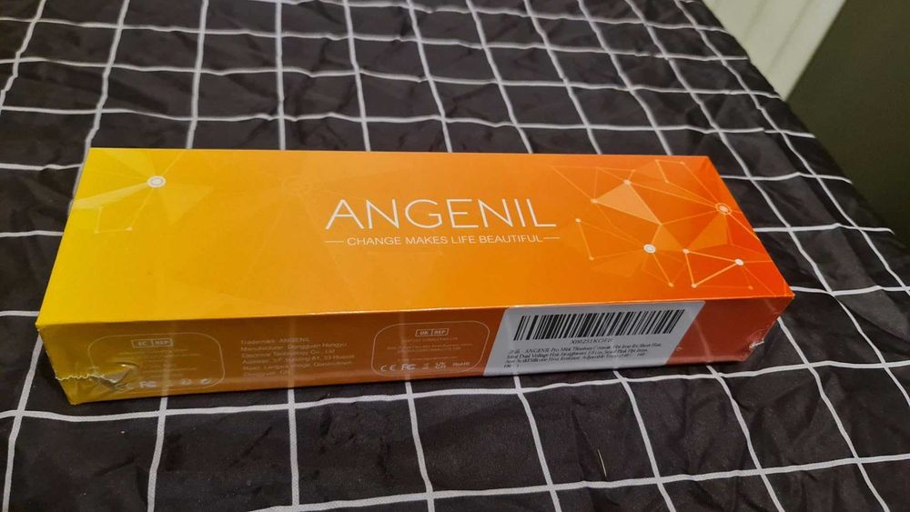ANGENIL Pro Титаниева преса за коса 4,5 cm за изправяне и маша 2-в-1