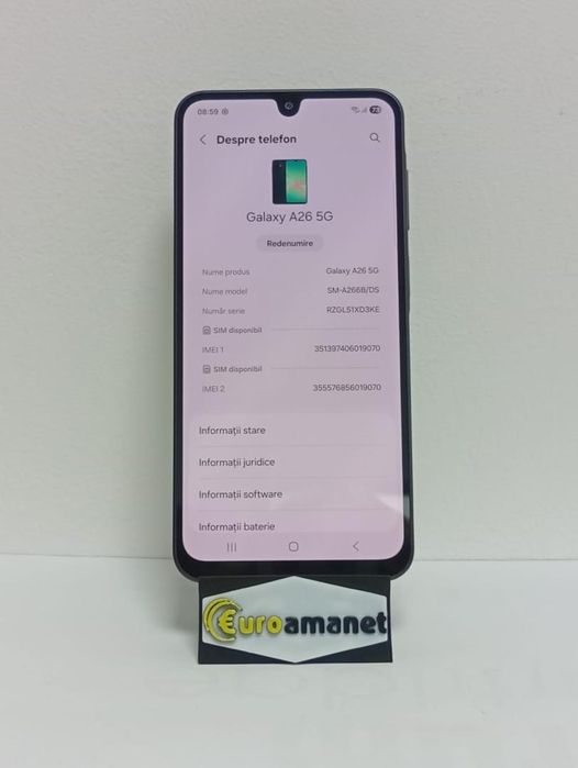 Telefon mobil Samsung Galaxy A26, Dual SIM, 6GB RAM, 128GB, 5G, -C-