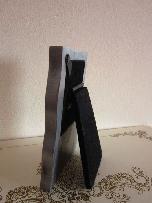 cadou rar miniatura botanic metal masiv inoxidabil tablou Germany'90