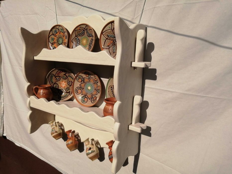 vand blidar din lemn cu 2 polite