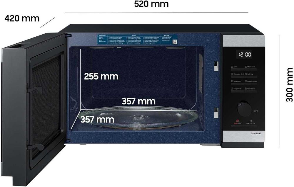 Микровълнова печка Samsung MG32DG4524CTE1 с грил 32л 900W