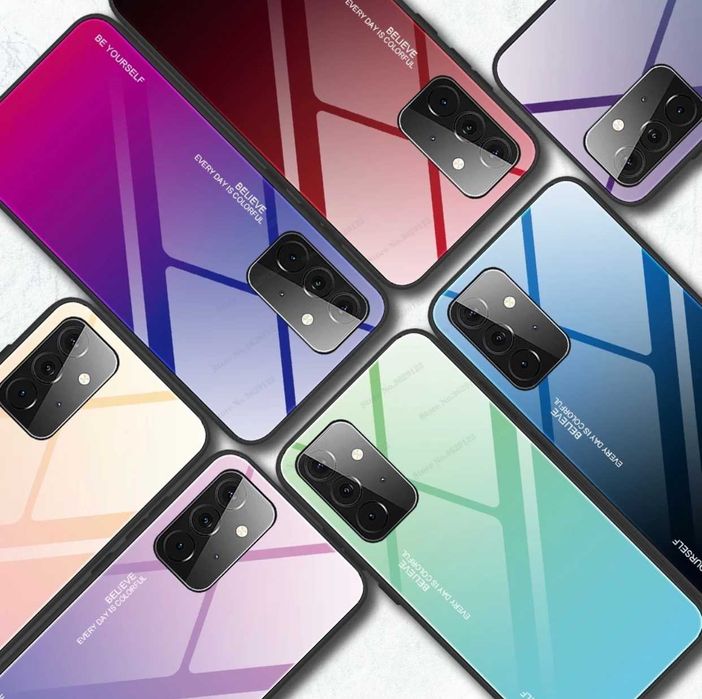 Husa Gradient din sticla pentru Samsung Galaxy A6 2018 / J6+ / J6 Plus