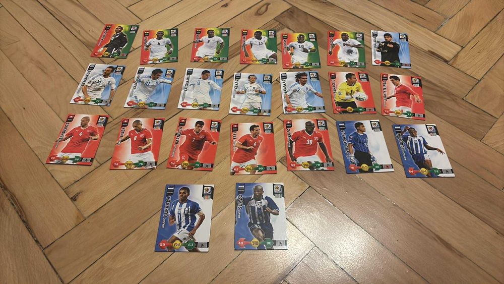 241 различни Panini карти Световно 2010