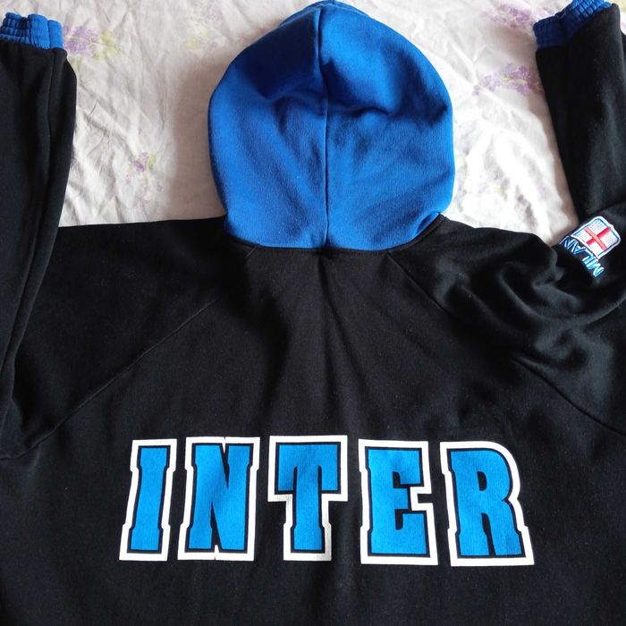 INTER MILAN 2-3XL Full-Zip Hoodie Loose-Fit Sweatshirt Top анорак худи горница топ Интер Милано