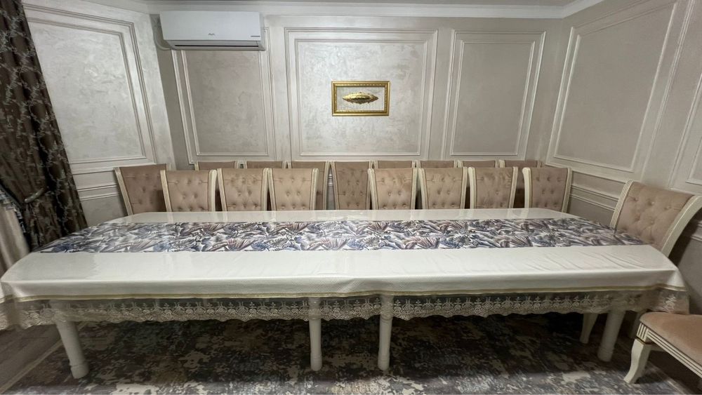 Продам стол 4метра и 18 стульев