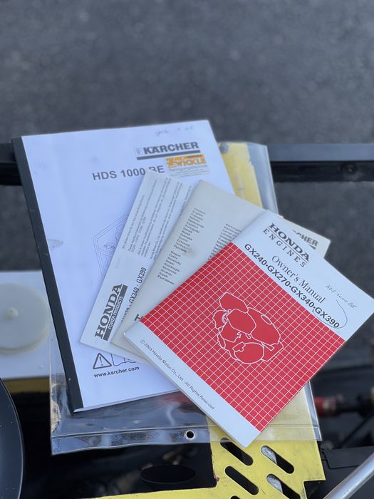 Пароструйка Karcher/Керхер HDS 1000 BE с ДВГ Honda GX 390-210Bar|13к.с