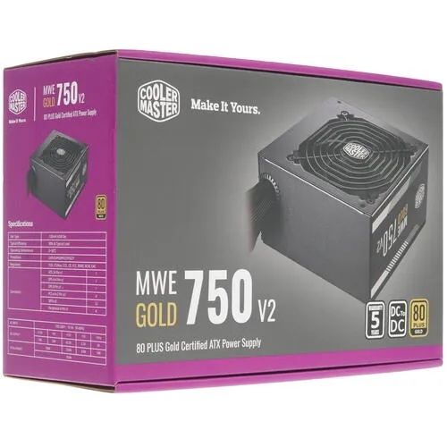 Блок питание Cooler Master MWE 750v2  80plus Gold