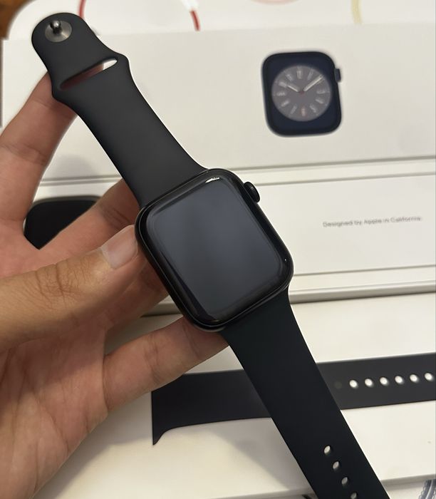 Apple watch 8/45 100% Midnight