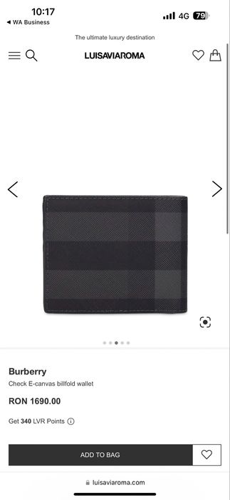 Portofel Burberry original piele ultima colectie nou