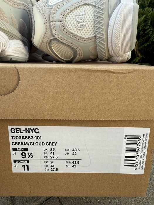Asics gel nyc cream/cloud grey