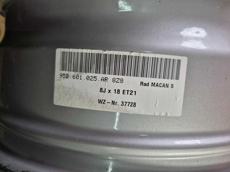 4 Jante Aliaj 5x112 18'' OEM Porsche Macan - CA NOI 2 Latimi + SENZORI