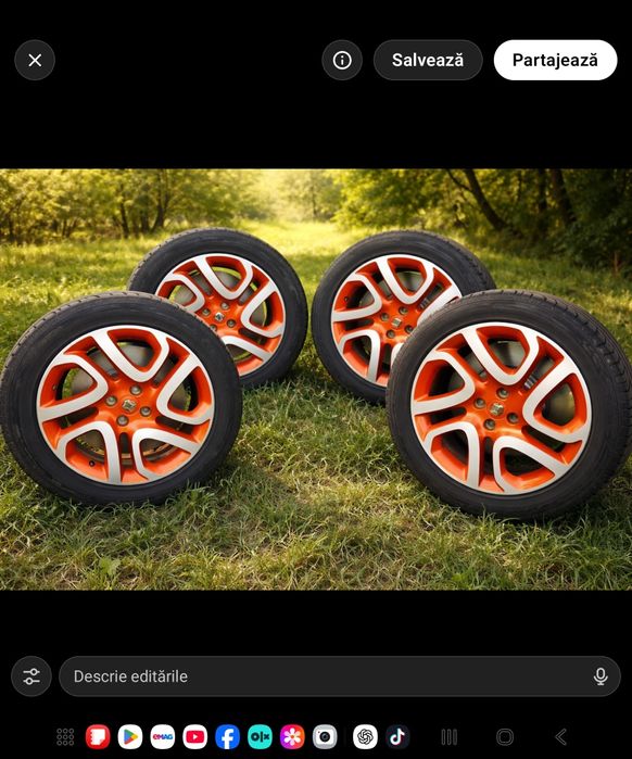 Roti Renault  stare foarte bună 205/55 R 17 cauciucuri vara