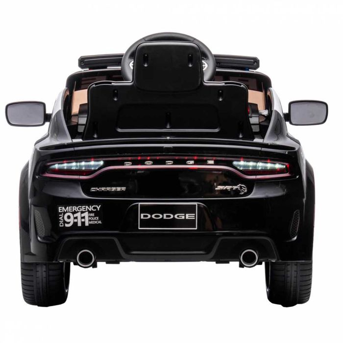 Masinuta electrica copii Dodge Police Black 70W cu Licenta, Roti EVA