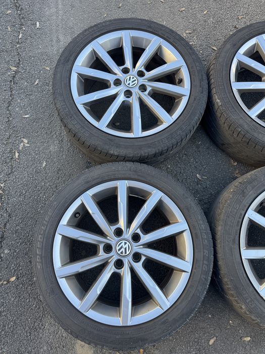 Set Jante 5x100 orig. Skoda VW Polo anv vara an 2018 4-5mm 215 45 R16