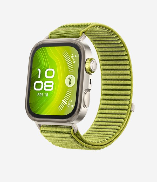 Huawei Watch Fit 4 Pro Titanium + 2 Curele Verde, Negru (Garantie 1 an) - Stare 10/10