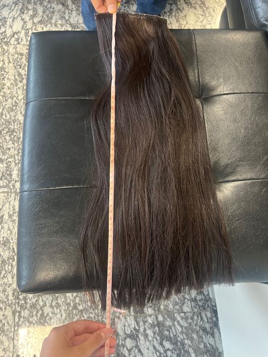 100% естествена коса 60 см в отлично състояние