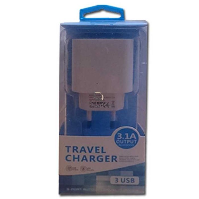 3.1A зарядно/адаптер с 3 USB порта за БЪРЗО ЗАРЕЖДАНЕ/ fast CHARGER