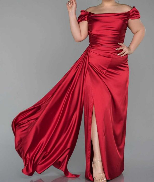 Официална рокля сатен