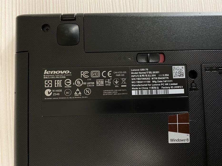 Ноутбук Lenovo G50-70