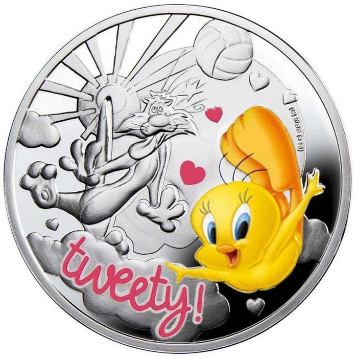 Монета: 1 Dollar - Elizabeth II - Tweety ½ Oz Сребро