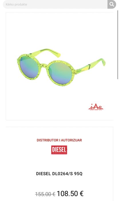 Слънчеви очила Diesel dl0264 95q НАМАЛЕНИ